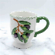  Custom Dolomite Hand-Painted Olive Ceramic Cup 3D Mug Gift