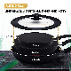  Food Grade Approvel Silicone Ring Tempered Glass Lid for Cookware