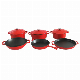  9PCS Enamel Cast Iron Cookware Set Red Enamel Outside Matt Black Enamel Inside