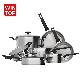  10 PCS Non Stick Cooking Pot Frying Pan Stainless Steel Cookware Set