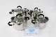 Stainless Steel Cookware Set with G- Glass Lid and Silicone Shiatsu