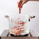  5 Liter Borosilicate Clear Glass Cooking Pot Cookware Set with Stainless Steel Handles