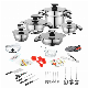  South Africa Cookware Set 50 52 PCS Stainless Steel Frying Pan Casserole Pots and Pans Cooking Pot