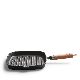 Cookware Frying Pan Skillets Non Stick Copper Square Pan 24*5 Cm with Wooden Handle for Home Kitchen manufacturer