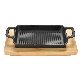 Nonstick Frying Skillet Multifunctional Fry Steak Pan Cast Iron Rectangular