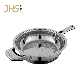  Deep Pre-Seasoned Stainless Steel Skillet Wholesale Grill Fry Pan with Bakelite Handle for Home Hotel Restaurant