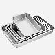 Zhongte Stainless Steel Flat Bottom Serving Tray Baking Tray