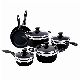  10PCS 2-Layer Nonstick Aluminum Banded Cookware Sets with Laser Logo