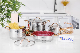 High Quality Kitchen Utensils Nonstick Frypan 8PCS Stainless Steel Cookware Set