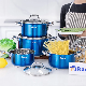  Wholesale Kitchen Utensils Casserole with Color Painting 8PCS Stainless Steel Cookware Set
