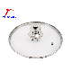  Steamer Lid Tempered Glass Lid with Stainless Steel Rim Cookware Fittings