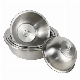 Kitchen Metal Mixing Bowl Stackable Stainless Steel Soup Salad Bowl