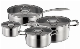  Cookware 8PCS Stainless Steel Kitchenware Sets with Stainless Steel Handle