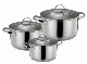 6PCS Best Selling Stainless Steel Cookware Set with Steel Handle