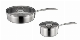  Hot Sales Stainless Steel 304 Saucepan and Frypan Straight Shape Cookware Set