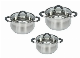  Wholesale Customized 304 Stainless Steel Cookware Set of 6 Pieces Cookware Set