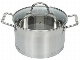  New Accessories Straight Shape Stainless Steel Cookware Casserole Wholesale