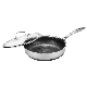 Hot Sales Cookware Nonstick Stainless Steel Double Layers Coating Skillet 28cm Skillet manufacturer
