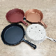  Factory Price Anti-Rust Frying Pan Customized Colorful Silicone Oil Cast Iron Skillet