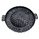  Outdoor Camping Korean BBQ Grill Plate Stovetop Barbecue Cast Iron Korean BBQ Grill Pan