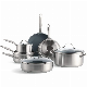 6PCS Customized Induction Pots Stainless Steel Cookware Set for Kitchen Cooking