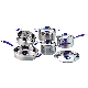 Kitchenware Glass Cover Lid Stainless Steel Pots and Pans Cookware Sets Cooking