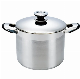  Multi Function High Quality New Style Stainless Steel Stock Pot with Stainless Steel Lid and Thermometer