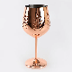  Copper Plated Stainless Steel Red Wine Glass Luxury Metal Cocktail Wine Glasses Goblets