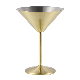 Custom Stainless Steel Copper Plated Champagne Glass Wine Martini Glasses Pink Goblets manufacturer