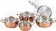 12PCS Apple Shape Copper Painting Stainless Steel Cookware Sets