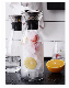  Glass Pitcher with Lid, Hot/ Cold Water Jug, Juice and Iced Tea Beverage Carafe with Stainless Steel Lid
