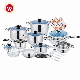  Hot Sell Stainless Steel Cookware Wide Edge Induction Cookware Set Cooking Pot and Pan with Glass Lid