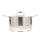  Kitchen Appliance Stainless Steel Cookware Double Handle Deep Soup Pot