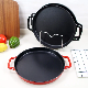  Nonstick Red and Black Color Round Cake Cast Iron Baking Pan