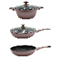  Factory Wholesale Cookware Sets Granite Aluminum with 1 Wok 1 Fry Pan