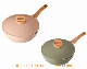 Marble Cookware Stir Fry Pan 28cm Non-Stick Aluminum Maifan Stone Wok