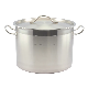  05 Style Stainless Steel Kitchen Equipment Steamer Induction Stock Pot with Sandwich Bottom