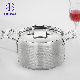  High Quality Stainless Steel Cooking Sauce Pot Double Ear High Stockpot for Hotel Restaurant Wedding