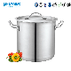  Heavybao High Body Stainless Steel Storage Stock Pot for Commercial Kitchen