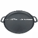 Smooth Surface Large Preseasoned Cast Iron Nonstick Round Pizza Pan