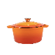  Gradient Orange Stainless Steel Lid Handle Cast Iron Enamel Cookware Dutch Oven