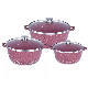 6PCS Nonstick Cast Aluminum Cookware Set Granite Roast Pot Casserole