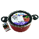  Spiral Base Aluminum Soup Stock Pots Cooking Pot Food Casserole with Glass Lid
