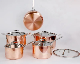  10PCS Stainless Steel Cookware Set Nonstick Copper Cooking Pot Casserole Saucepan