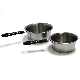  Kitchen Cooking Pot Big Silver Stainless Steel Sauce Pan