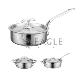  Stainless Steel Durable Thicker Bottom Saucepan