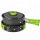 Outdoor Kitchen Lightweight Backpacking Camping Pot Set Non-Stick Camping Cookware