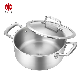 22cm New Material Titanium Aluminum Stainless Steel Cookware Soup Stock Pot