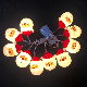  Christmas LED Holiday Explosion LED Christmas Lights Santa Claus Head Full of Star Lights String Decorative Lights