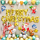  Christmas Decorations Balloon Merry Christmas Banner and Santa Christmas Party Balloon